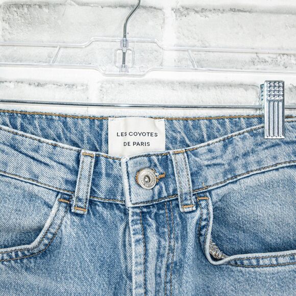 LES COYOTES DE PARIS High-Rise Crop Denim Jeans Size 16 24w - Picture 7 of 12